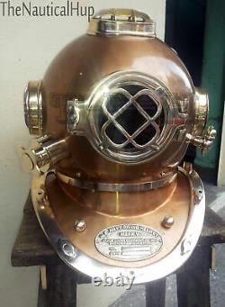 18 Diving Helmet Antique Vintage U. S Navy Mark V Deep Sca Divers Helmet Replica