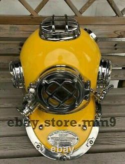 18''Vintage Replica Antique Us Navy Diving Helmet Mark V Deep Sea Divers Helmet