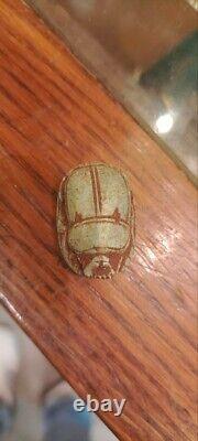 4 Pieces of Rare Egyptian Scarab Replica of the Pharaonic Stone Beetle Scarab