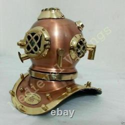 7Antique Style Divers Diving Helmet Vintage U. S NAVY Mark V & Copper replica