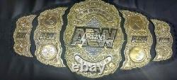 ALL World Heavyweight Championship Replica Title Belt Leather 4mm ZINC