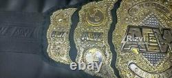 ALL World Heavyweight Championship Replica Title Belt Leather 4mm ZINC