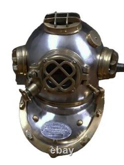 Antique 18 Diving Vintage BOSTON MARK V U. S Navy Deep Sea Divers Helmet Replica
