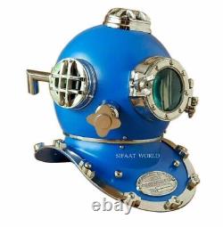 Antique 18 Diving Vintage BOSTON MARK V U. S Navy Deep Sea Divers Helmet Replica