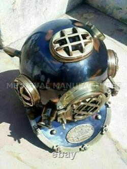 Antique 18 Diving Vintage BOSTON MARK V U. S Navy Deep Sea Divers Helmet Replica