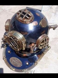 Antique 18 Diving Vintage Boston Mark V U. S Navy Deep Sea Divers Helmet Replica