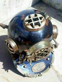 Antique 18 Diving Vintage Boston Mark V U. S Navy Deep Sea Divers Helmet Replica