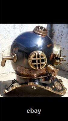 Antique 18 Diving Vintage Boston Mark V U. S Navy Deep Sea Divers Helmet Replica