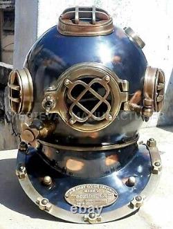 Antique 18 Diving vintage BOSTON MARK V U. S Navy Deep Sea Divers Helmet Replica