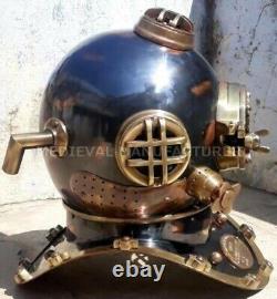 Antique 18 Diving vintage BOSTON MARK V U. S Navy Deep Sea Divers Helmet Replica