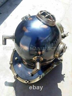 Antique 18 Diving vintage BOSTON MARK V U. S Navy Deep Sea Divers Helmet Replica