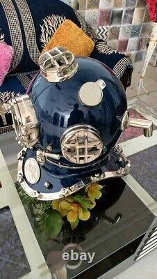 Antique 18 Diving vintage BOSTON MARK V U. S Navy Deep Sea Divers Helmet Replica