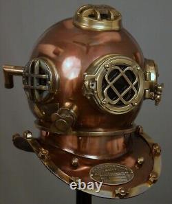 Antique 18 U. S Navy Deep Sea Diving Divers Helmet Vintage Replica Full Size