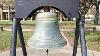 Antique 1905 Liberty Bell Replica Vintage Monument With Pull Rope Downtown Historic Bryan Texas