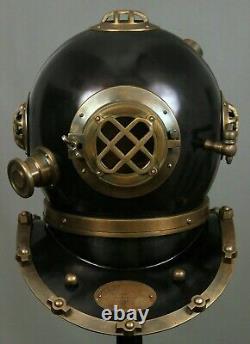 Antique Diving Diver's Helmet Vintage US Navy Mark V Nautical Maritime Replica