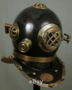Antique Diving Diver's Helmet Vintage US Navy Mark V Nautical Maritime Replica