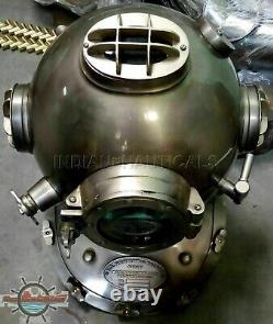 Antique Diving Divers Nautical Vintage US Navy Mark V Scuba Sea Helmet Replica