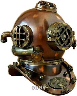 Antique Scuba 18 Diving Helmet U. S Navy Mark V Vintage Divers Helmet Replica