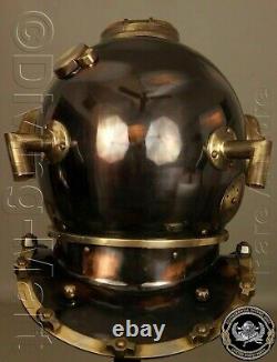 Antique Scuba 18 Diving Helmet U. S Navy Mark V Vintage Divers Helmet Replica