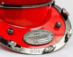 Antique Scuba Diver Helmet Replica, Red, Vintage Quality, Collectibles & Gift. C