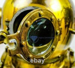 Antique Style Brass US Navy Mark V Scuba Diving Divers helmet Vintage Replica