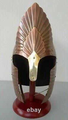 Antique Vintage Armor Medieval Crusader Viking Helmet Brass Replica Knight