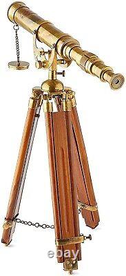Antique Vintage Brass Spyglass Victorian Marine Telescope Gift for Home Decor