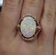 Antique Vintage Opal Jewelry Opal Wedding Ring 14k Yellow Gold Over Opal Ring