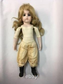 Bleu Rare antique doll Replica withBox 1980s Vintage