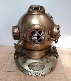 Diving Helmet Antique U. S Navy Mark V Vintage Divers Helmet Replica Scuba 18