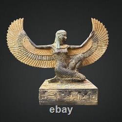 ISIS WINGED STATUE OF Love Protection Beauty Sculpture Egyptian Antique Replica