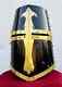 Medieval Antique Black Templar Knight Warrior Armor 18 G Helmet Vintage Replica