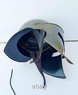 Medieval Armor helmet replica Vintage 300 Spartan- Dark Brown Antique Finish