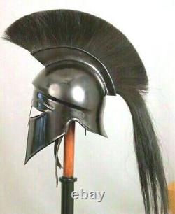 Medieval Warrior Armor helmet Medieval Antique Black Corinthian Vintage Replica