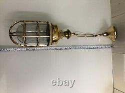 Nautical Chandelier Antique Replica Brass Vintage Marine Hanging Light Fixture