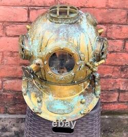 Old Big Diving Helmet Vintage Replica Us Navy 18 Inches Driver