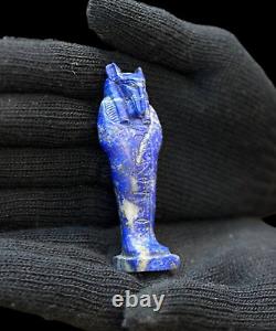 RARE ANTIQUE EGYPTIAN Nice Amulet for God Seth Made of Lapis Lazuli Egypt BC
