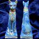 Rare Handcrafted Egyptian Bastet Goddess Statue Antique Replica For Happiness