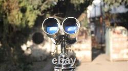 Replica Nautical Naval Brass Victorian Binoculars in Nickle Tripod