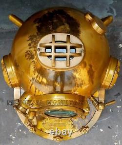 US Navy Diving Helmet Mark V Deep Sea Divers Helmet Vintage Replica Antique Best