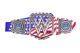 Universal Title Championship Wrestling Usa Flag Strap Replica Belt 2mm Brass