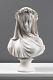Veiled Lady Bust Statue / Maiden Marble Sculpture Made In Europe 13.9/ 35.5cm