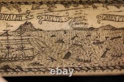 Vintage 1842 Fogos The Whaler Delta Green Pt Reproduction Scrimshaw 17 Rib