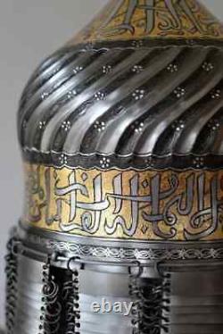 Vintage Antique Arabic Turban Mongol Helmet Knight Museum Replica H1W