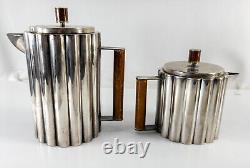 Vintage Art Deco MMA Reproduction Silverplate Tea Coffee Set after Ilonka Karasz
