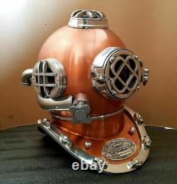Vintage Boston Diving Helmet U. S Navy Mark V Scuba Antique Divers Replica Gift