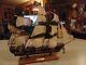 Vintage Buccaner Ship Replica 20 X 13 Exceptionally Detailed