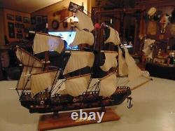 Vintage Buccaner Ship Replica 20 X 13 exceptionally detailed