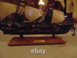 Vintage Buccaner Ship Replica 20 X 13 exceptionally detailed