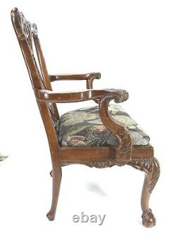 Vintage Chippendale Reproduction Childs Chair Mahogany with Claw Feet